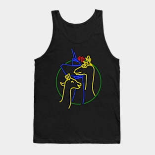 Blijdorp girafs neon sign Tank Top